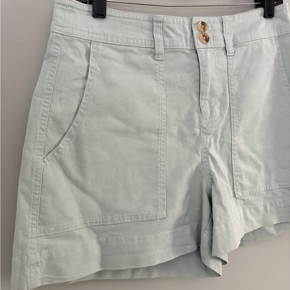 NWT A New Day Mint Green High-Rise Stretch Utility Shorts Size 8 - Picture 4 of 9
